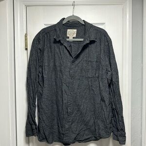 St. John's Bay Gray Casual Button Down Shirt